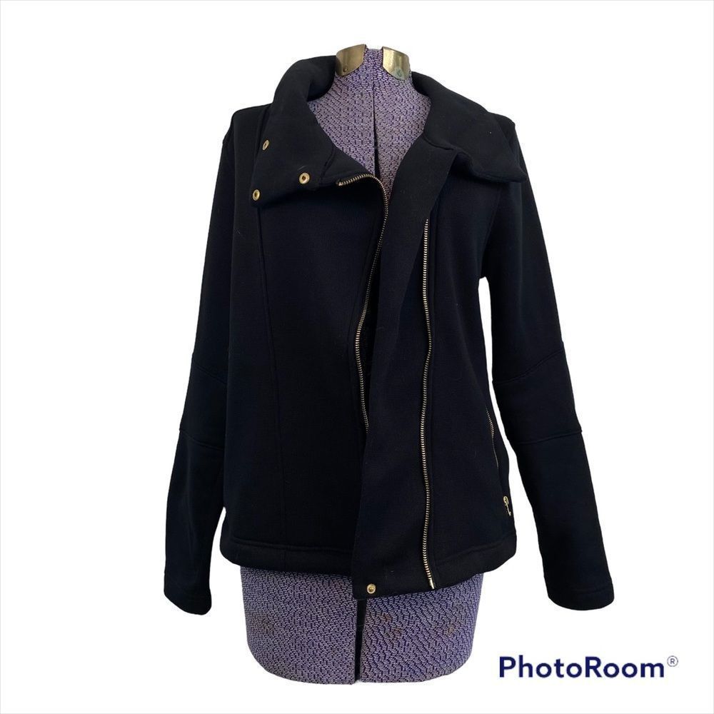 Old Navy Sweater Moto Jacket Gold Hardware Medium. Some piling since wash/wear.